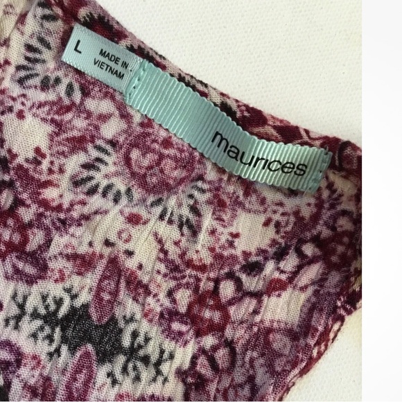 Maurices Babydoll Dress Black Lace Boho Pheasant - Picture 4 of 4